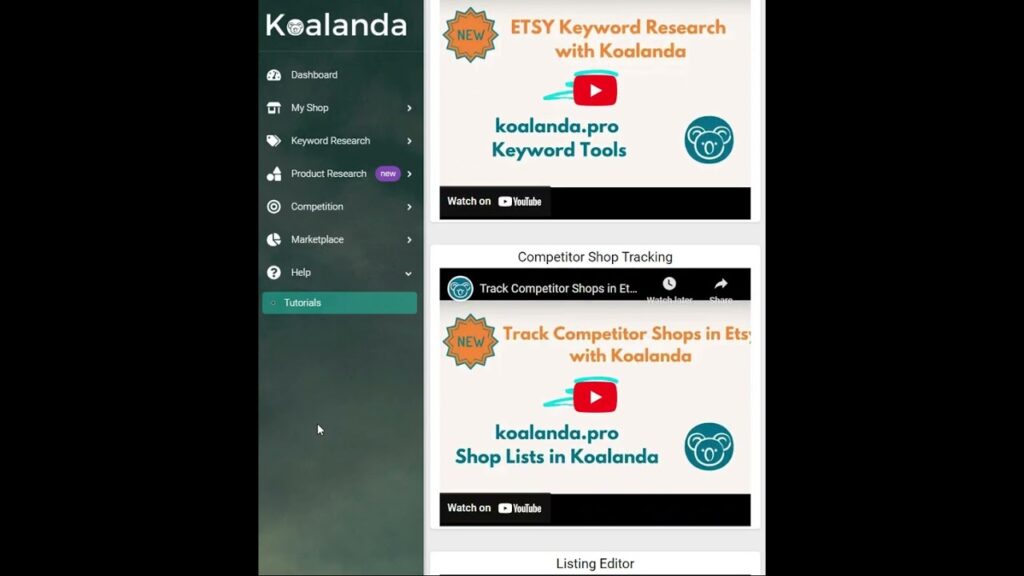 Koalanda - Etsy Keyword Research Tool Review