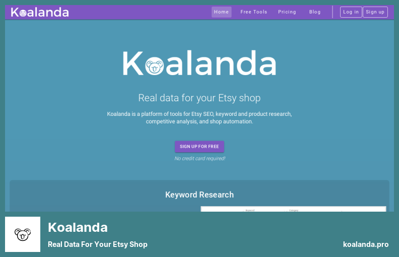 Koalanda - Etsy Keyword Research Tool Review