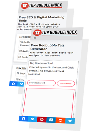 Topbubbleindex Etsy keyword research tool review